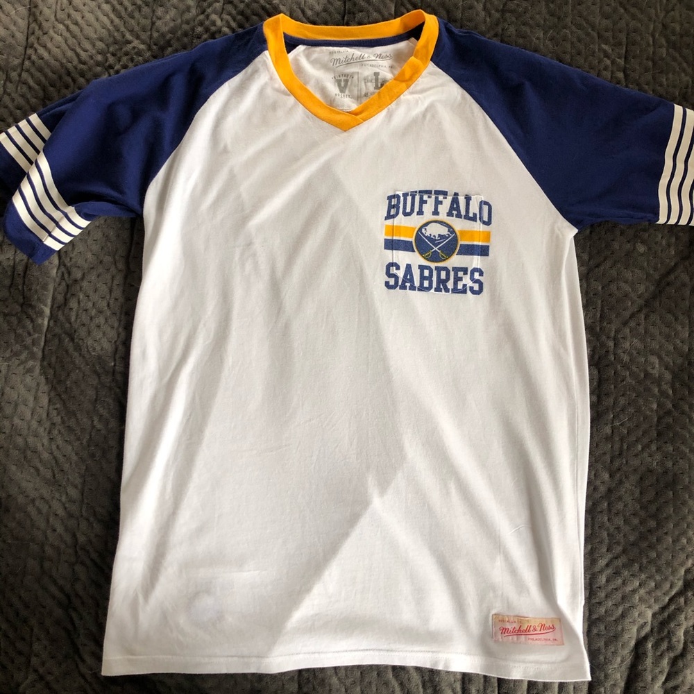 Mitchell & Mess Buffalo Sabres V-Neck Tee